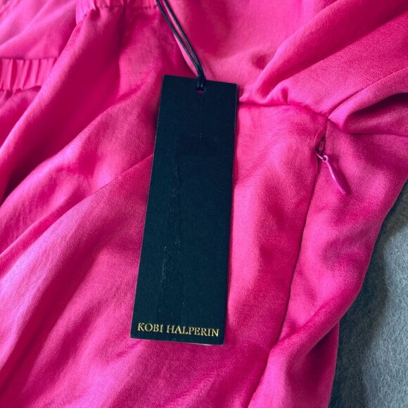 Kobi Halperin Women's Stavy  Mini Dress Size XL Pink Lady Short Skirt - Picture 8 of 15